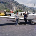 PA28-181 Archer II Aircraft HB-PFB at Sion (now G-BYKL)