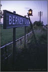 20 Berney Arms Station name and lamp at twilight