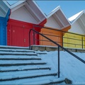 Beach Huts in the Snow