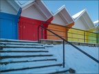 Beach Huts in the Snow