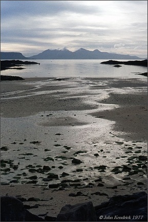 6.072 Isles of Eigg (left) and Rhum (centre) from Arisaig (near Mallaig) Scotland