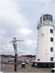 Bathing Belles Statue and Lighthouse, Scarborough