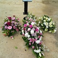 Floral Tributes to Hilda at the Crematorium