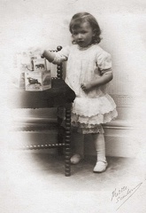 Anne with books - studio photo c.1921