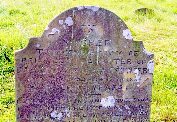 Priscilla Sowerby grave, Messingham, Lincolnshire