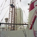 Radio Caroline Mast and Canary Wharf Tower