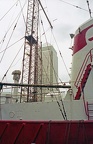Radio Caroline Mast and Canary Wharf Tower