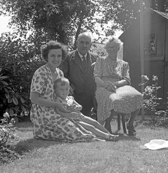 Hilda with John & parents