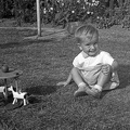 Playing on the lawn c.Aug 1951