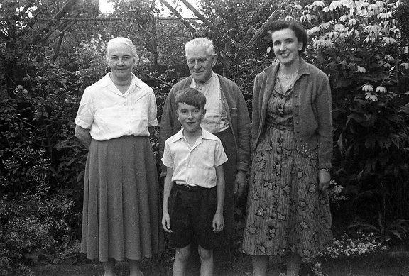 Hilda with Parents-in-law & John