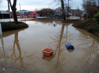 Foss Bank, York - Bus layby. Flooding, Dec 2015