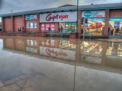 Flooding, Layerthorpe Road, York. Dec 2015