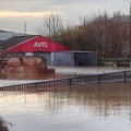 Avis in Layerthorpe from Foss Bank, York flooding, Dec 2015