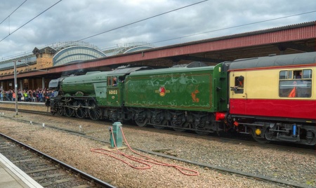Flying Scotsman Arrival at York