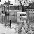 Huntington Road in York During the River Foss Flooding