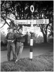 The old 'Ham Sandwich' signpost, near Eastry, Kent (1971)