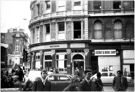 IRA Car Bomb Damage, Newgate Street, London, March 1973