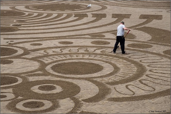 Scarborough Seafest 2017 Beach Art closeup 1