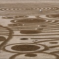 Scarborough Seafest 2017 Beach Art closeup 2 'Circles in the Sand'