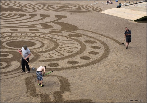 Scarborough Seafest 2017 Beach Art closeup 3