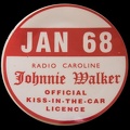 Radio Caroline Johnny Walker Kiss in the Car Licence