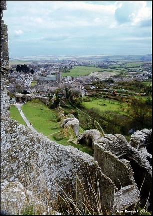 Corfe from Corfe Castle