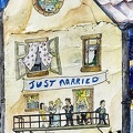 Just Married Wall Painting