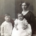 Annie Cottingham with eldest boys Arnold and Sydney John