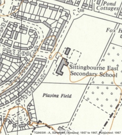 Sittingbourne East Secondary School OS 1967.jpg