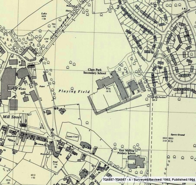 Clare Park Secondary School OS 1964.jpg