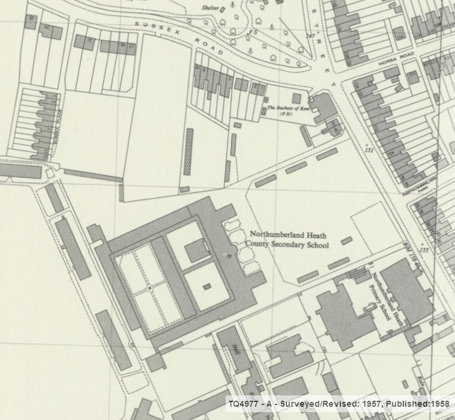Northumberland Heath Secondary School for Girls (Erith) OS1958.jpg