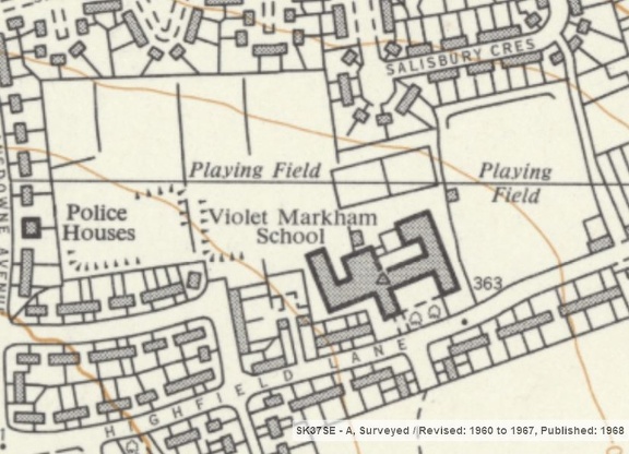Violet Markham Secondary School for Girls (Chesterfield) OS1968.jpg