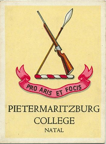 19 - Pietermaritzburg College
51 College Road, Pelham, Pietermaritzburg, KwaZulu-Natal, South Africa
Motto: Pro Aris et Focis ( For hearth and home )
Maritzburg College was founded as the Pietermaritzburg High School in 1863, by William Calde. 19a Pietermaritzburg College, Natal.jpg