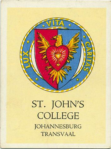 16 - St. John's College, Johannesburg, Transvaal
St David Rd, Houghton Estate, Johannesburg, 2198, South Africa
Motto: 'Lux Vita Caritas' (Light Life Love)
St John's College is an all boys private school in South Africa founded in 1898. The college, originally established as an Anglican school for boys, accepts boys and girls at various levels of education: Bridge Nursery, Pre-Preparatory, Preparatory, College, and Sixth Form. 16a St. John's College, Johannesburg, Transvaal.jpg
